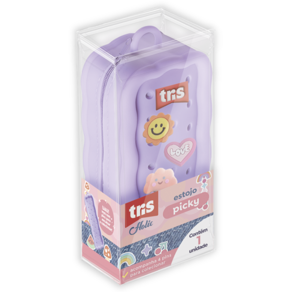 Estojo Simples Picky Charm Holic Tris - #1
