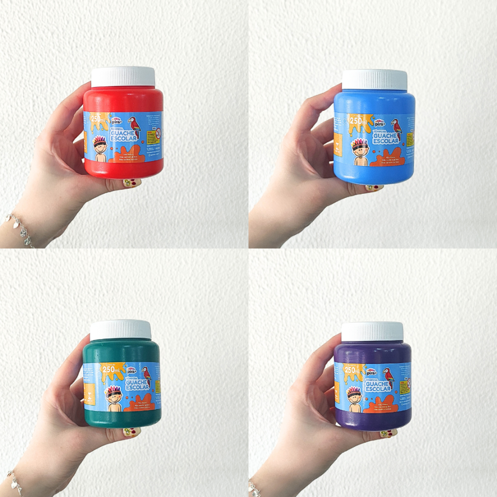 Tinta Têmpera Guache Escolar 250ml Pira - #17
