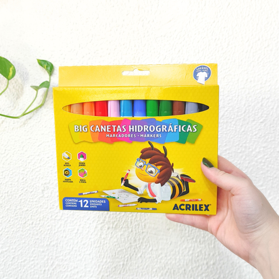 Big Canetas Hidrográficas 12 Cores Acrilex - #1