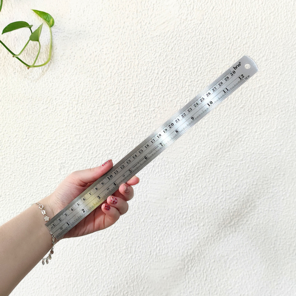 Régua de Aço 30cm BRW - #1