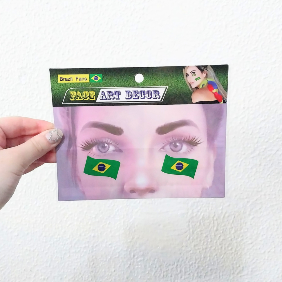Adesivos Faciais Brasil Face Art Decor Nyr Festas - #5