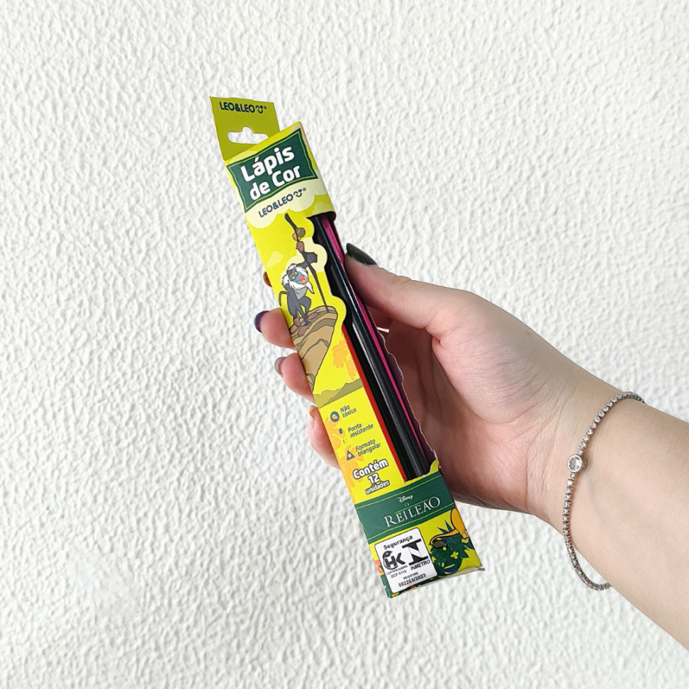 Lápis de Cor 12 Cores Rei Leão Leo e Leo - #4