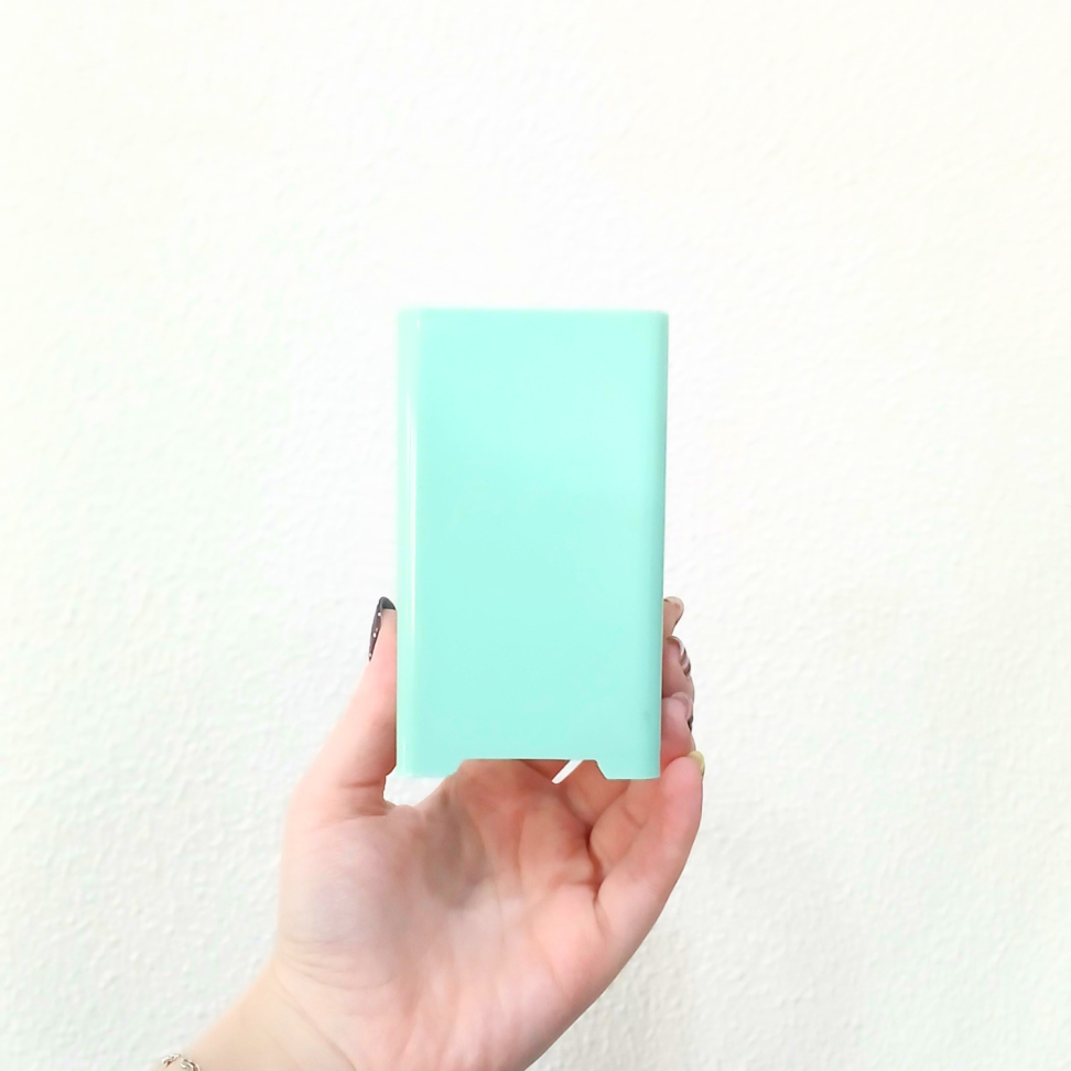 Porta Canetas Acrílico Duplo Turquesa Pastel Maxcril - #3