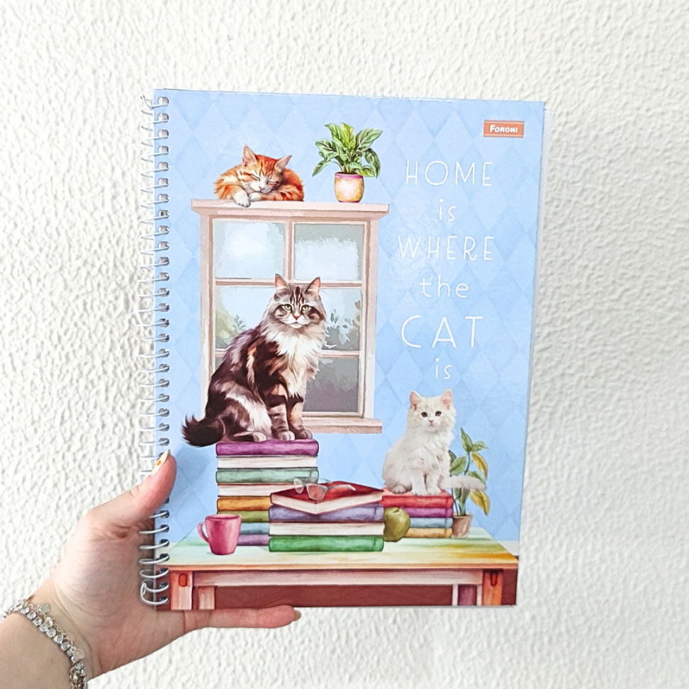 Caderno com Espiral Universitário Furfriends 1 Matéria Foroni - #1