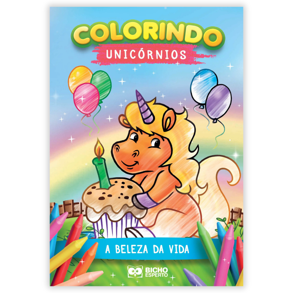 Livro Colorindo Unicórnios Bicho Esperto - #1