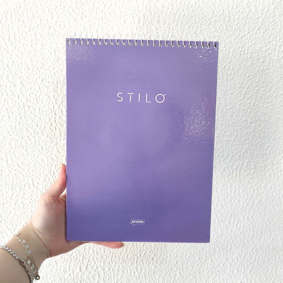 Caderno com Espiral Vertical Stilo Jandaia - #8