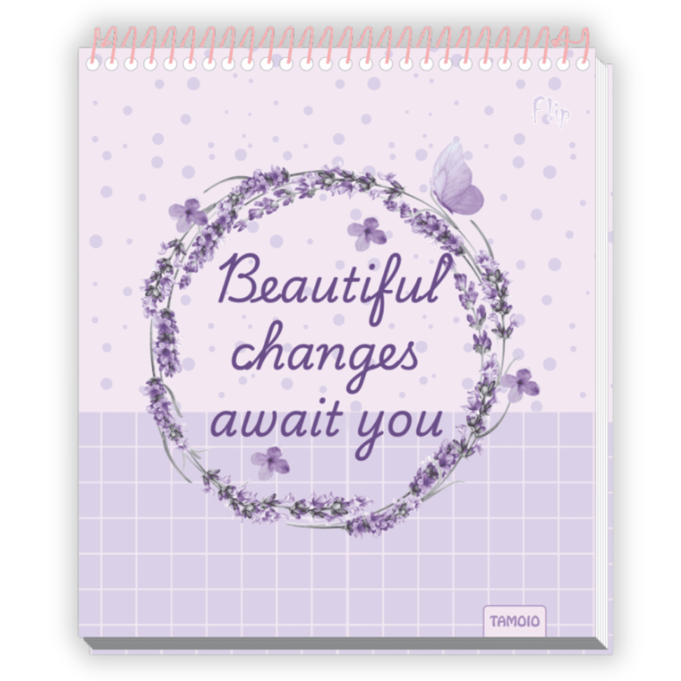 Caderno com Espiral Vertical Flip Poá Line Tamoio - #3