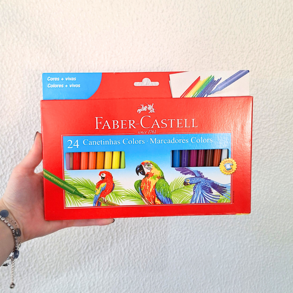 Canetinha Hidrográfica 24 Cores Faber-Castell - #1