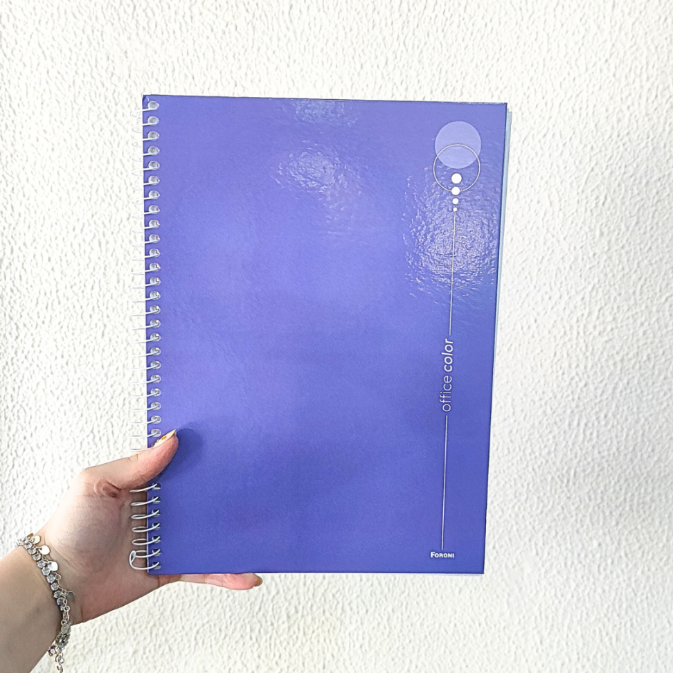 Caderno com Espiral Universitário Office Color 1 Matéria Foroni - #14