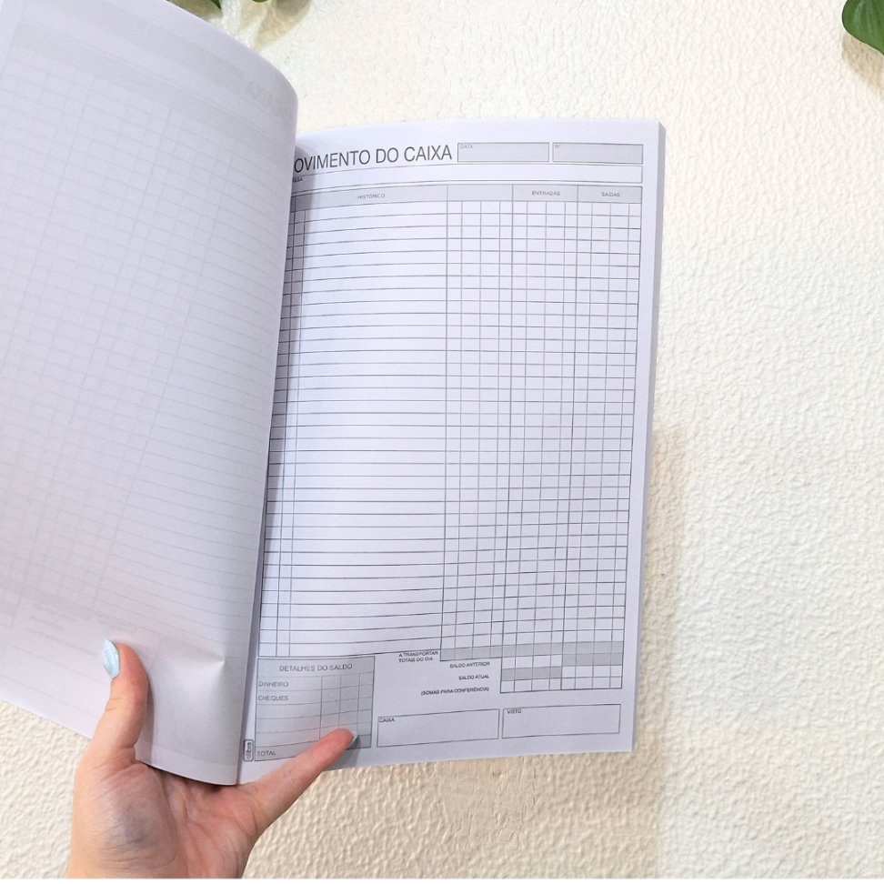 Livro Movimento do Caixa 206mm x 310mm 6x9 100 Folhas Tilibra - #4
