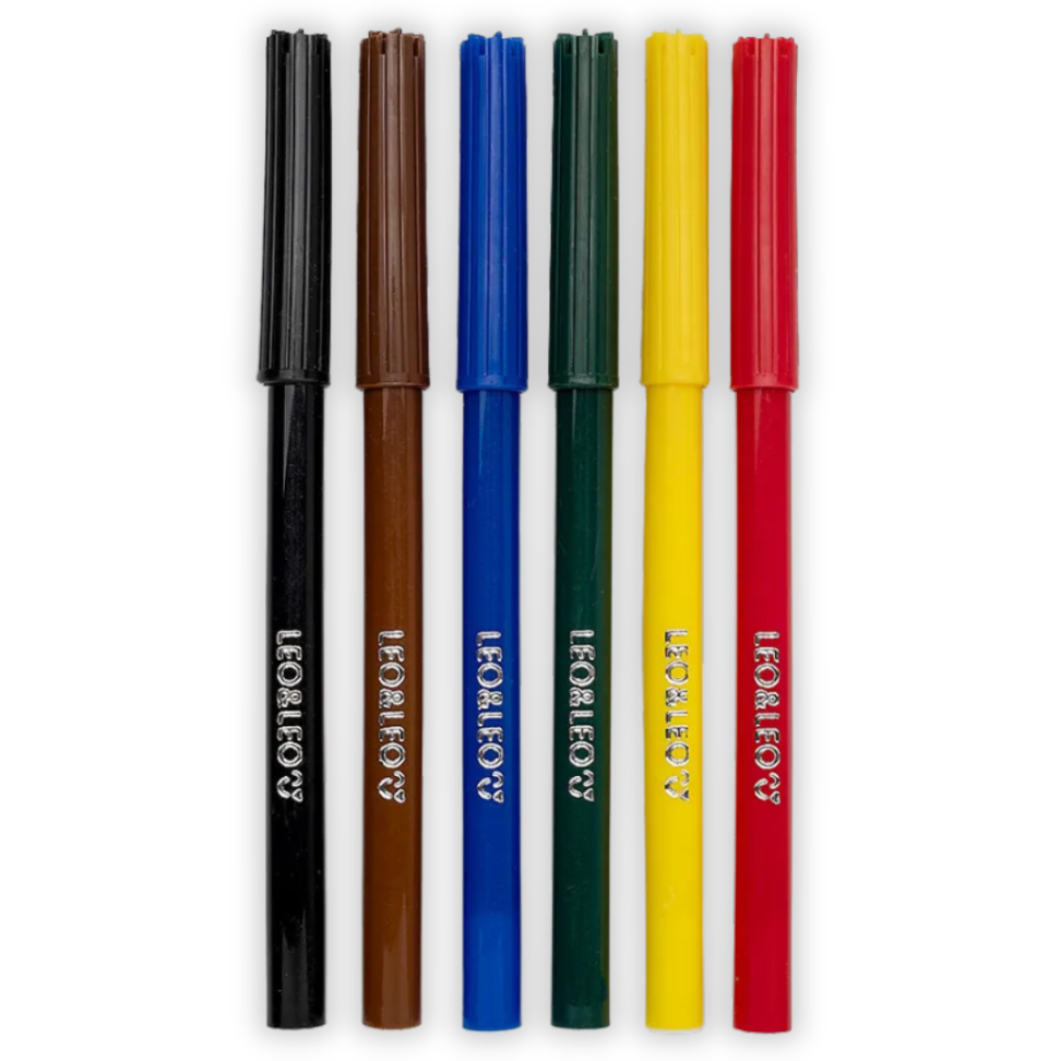 Canetinha Hidrocor 6 Cores Leo e Leo - #1