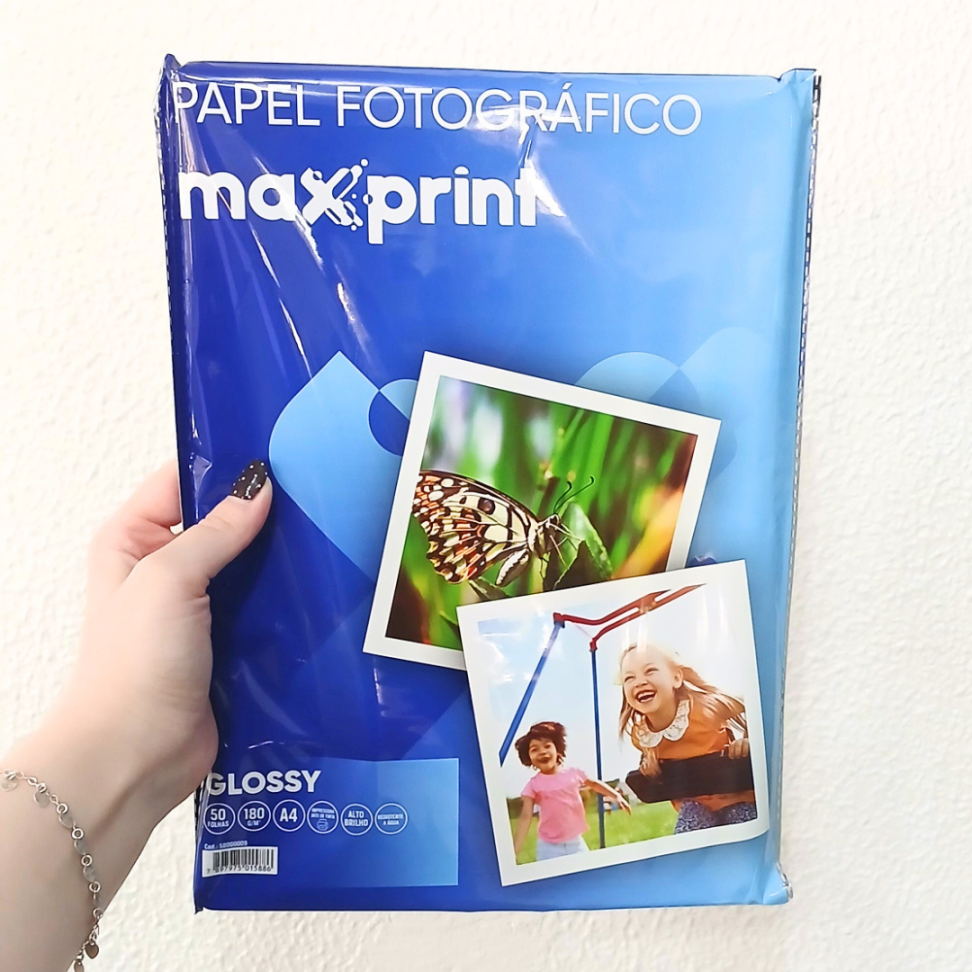 Papel Fotográfico Glossy 180g 1 Folha Maxprint - #3