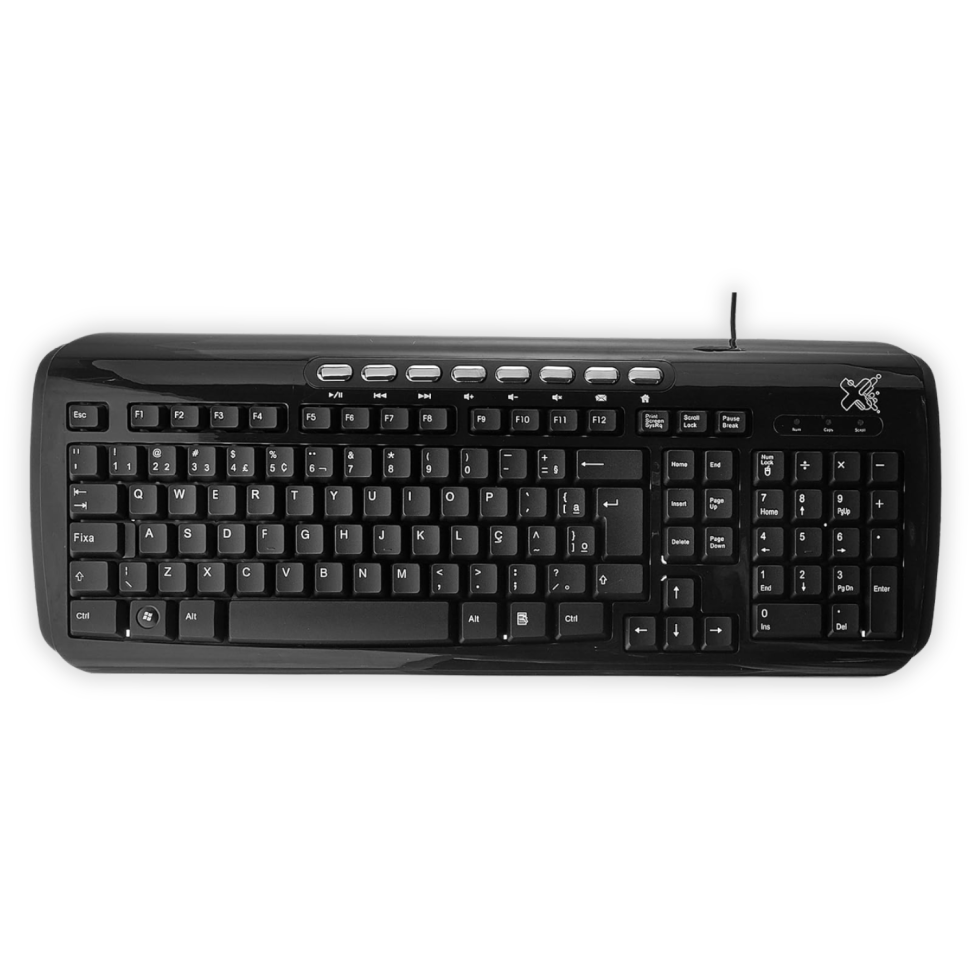 Teclado com Fio Multimídia Classic Maxprint