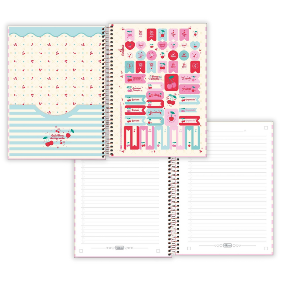 Caderno com Espiral Universitário 1 Matéria Amarena Tilibra - #1