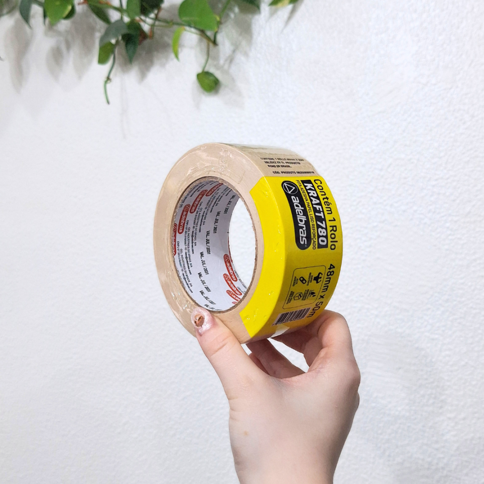Fita Adesiva de Empacotamento Kraft 780 48mm x 50m Adelbras - #4
