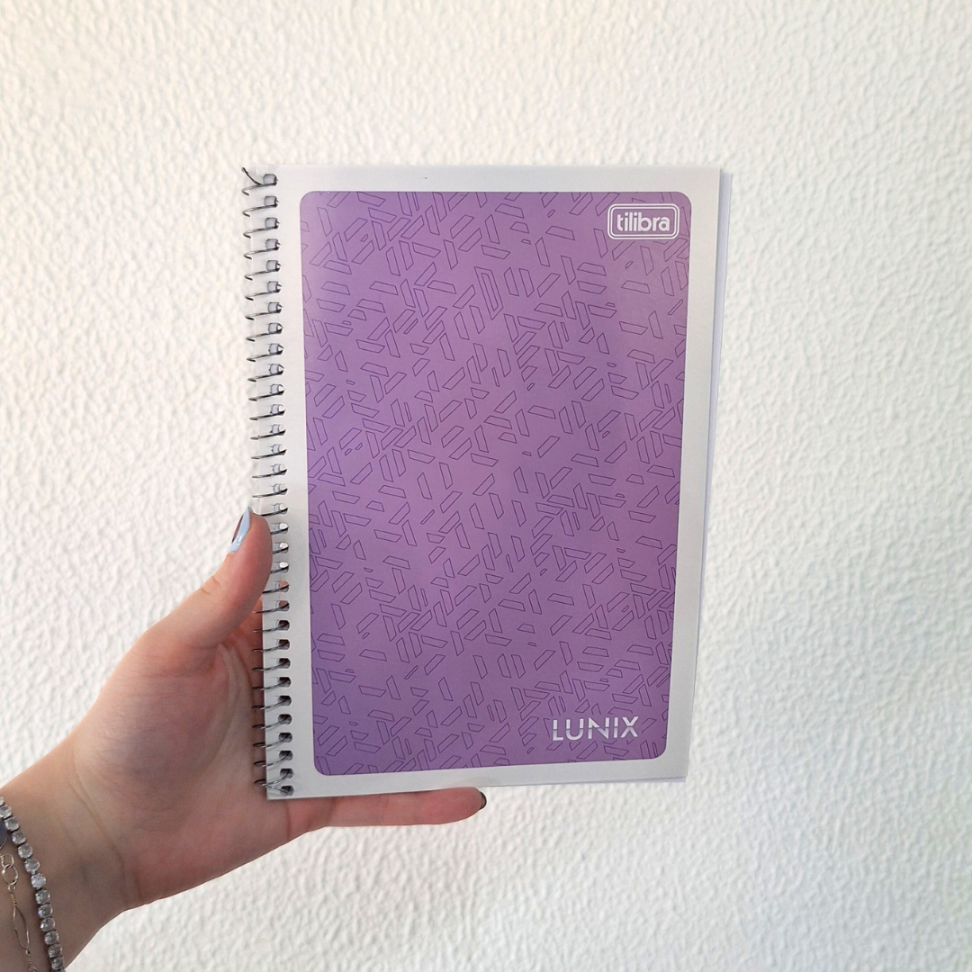Caderno com Espiral Capa Flexível Pequeno 1/4 Lunix Tilibra - #13