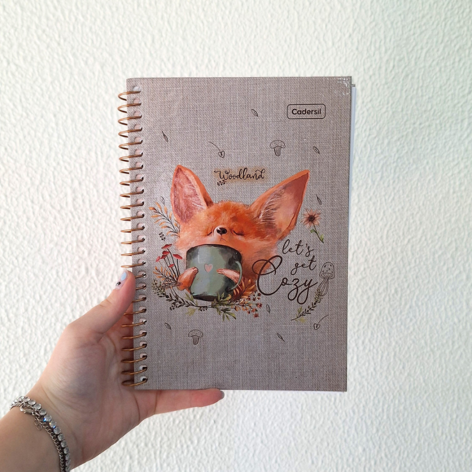 Caderno com Espiral Pequeno 1/4 Woodland Cadersil - #7