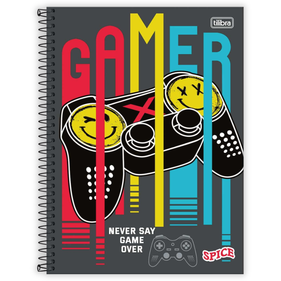 Caderno com Espiral Universitário 1 Matéria Spice Masculino Tilibra - #1
