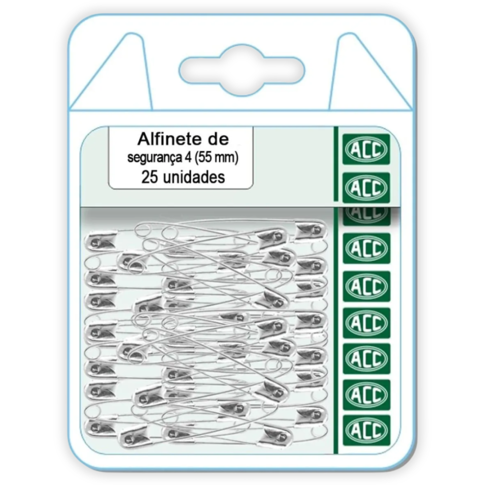 Alfinete de Segurança Joaninha 55mm 25 Unidades ACC