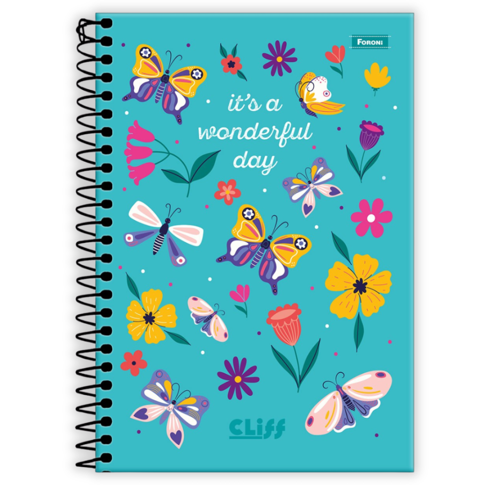 Caderno com Espiral Pequeno 1/4 Cliff Feminino Foroni - #1