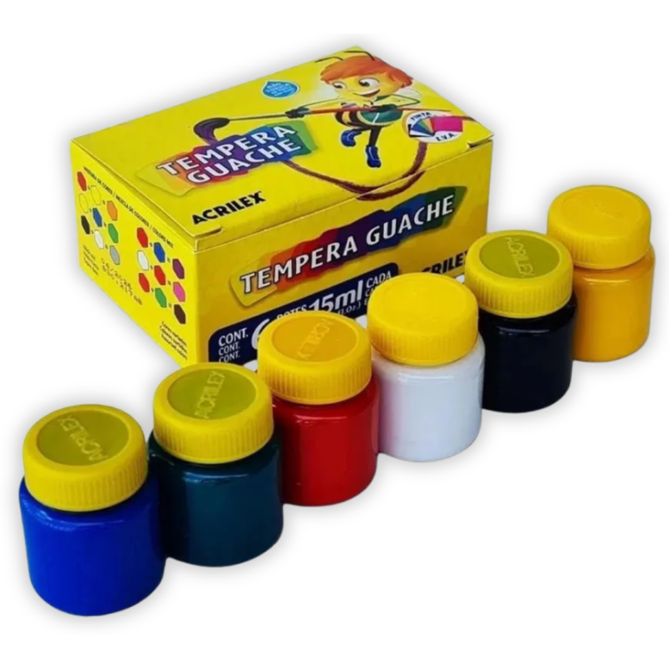 Tinta Guache 6 Cores Acrilex - #2