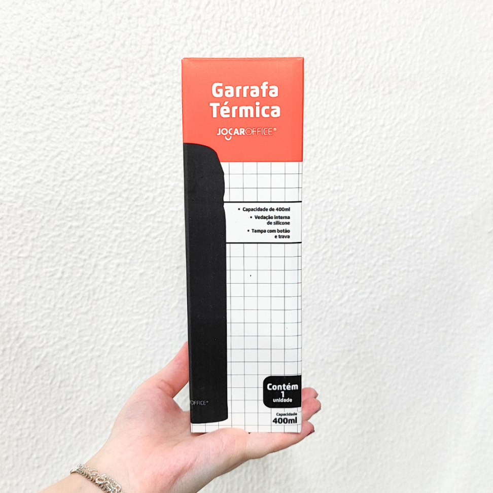 Garrafa Térmica Preta 400ml Jocar Office - #1