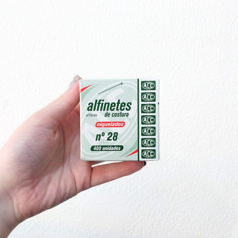 Alfinete de Costura N.28 Niquelado 400 Unidades ACC - #3