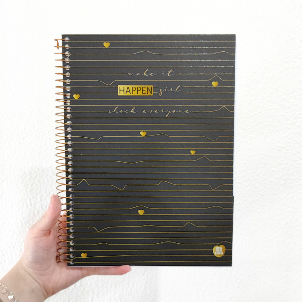 Caderno com Espiral Universitário Happen 10 Matérias Animativa - #1