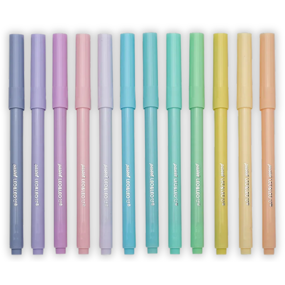 Canetinha Hidrocor Pastel 12 Cores Leo e Leo - #1