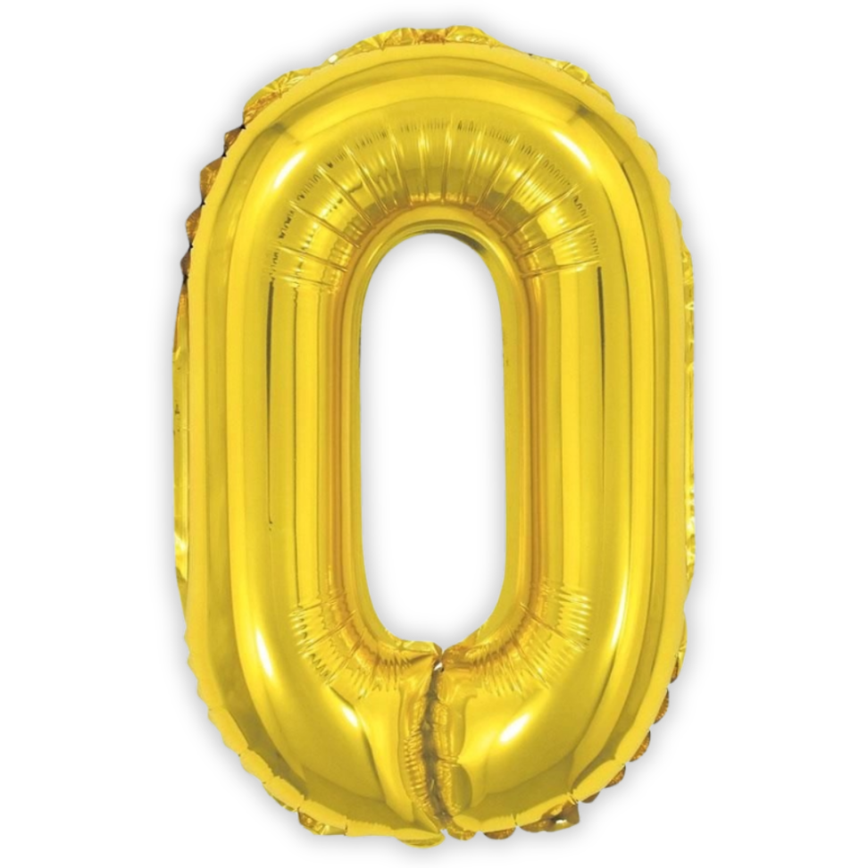 Balão Metalizado 40cm Número 0 Make+ - #2