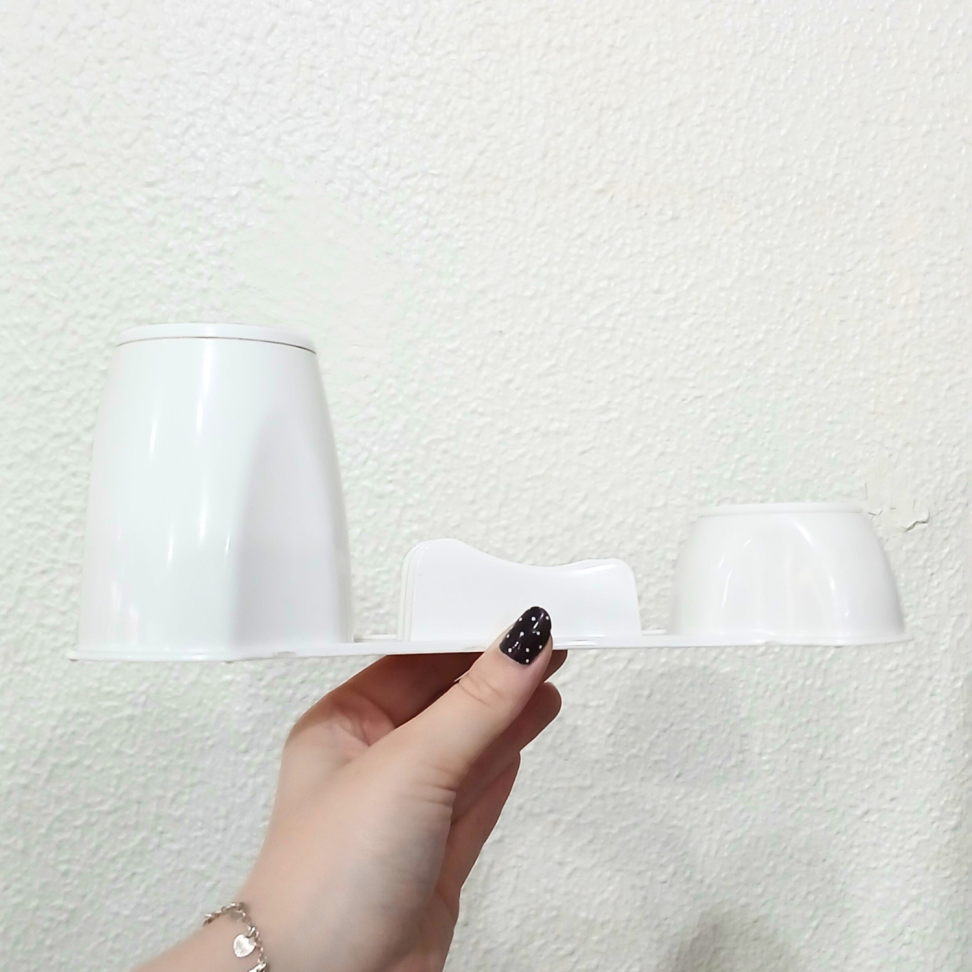 Porta Canetas Triplo Acrílico Branco Dello - #3