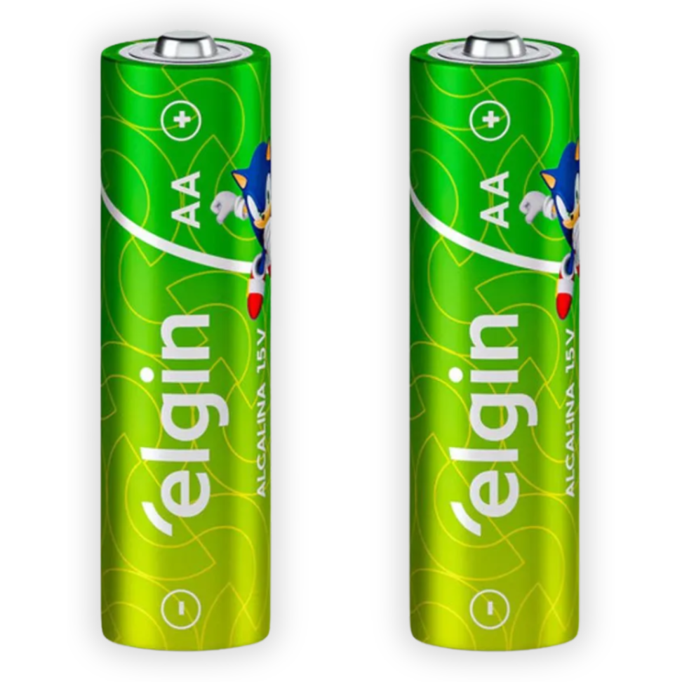 Pilha Alcalina AA 2 Unidades Sonic Elgin