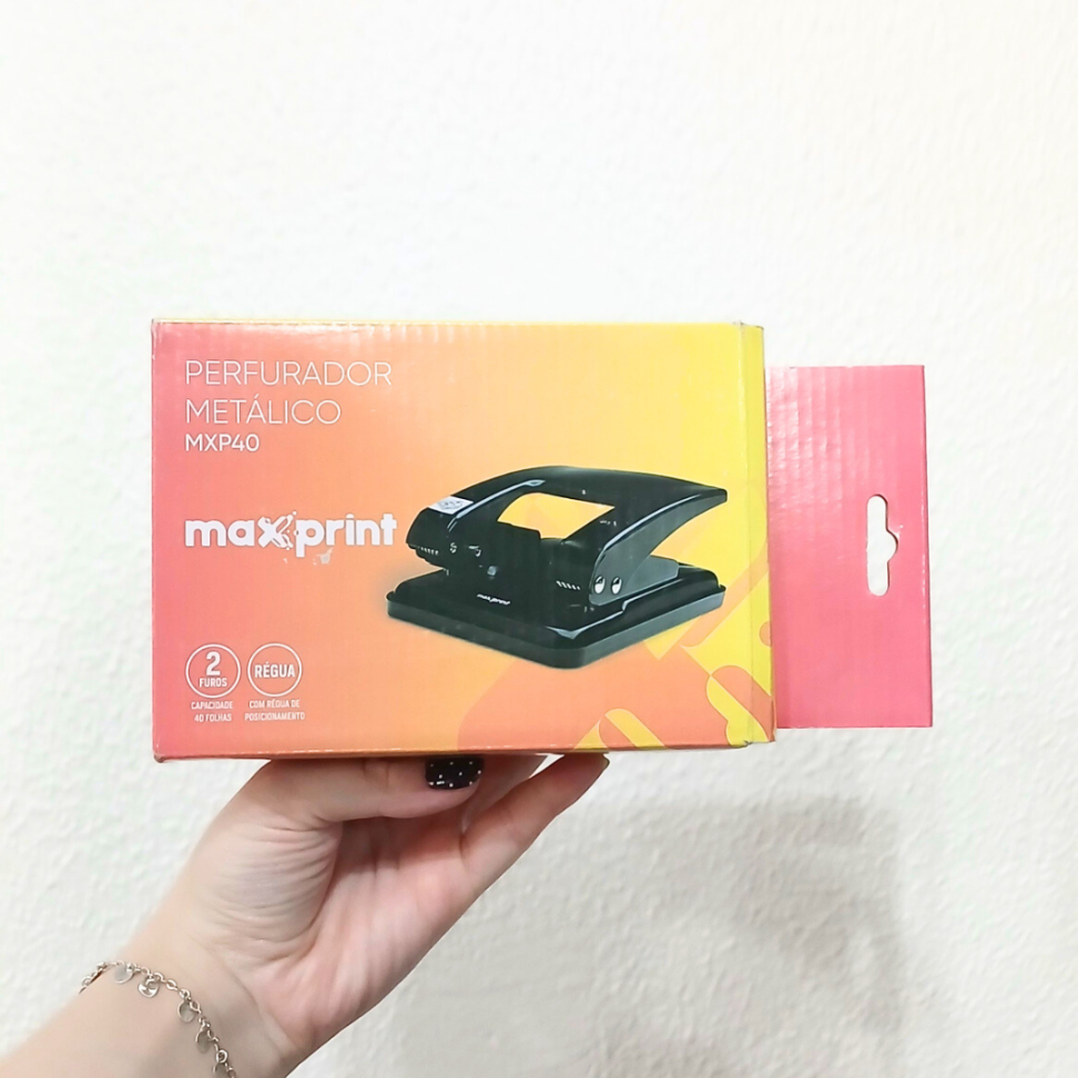 Perfurador 2 Furos 40 Folhas MX-P40 Maxprint - #4