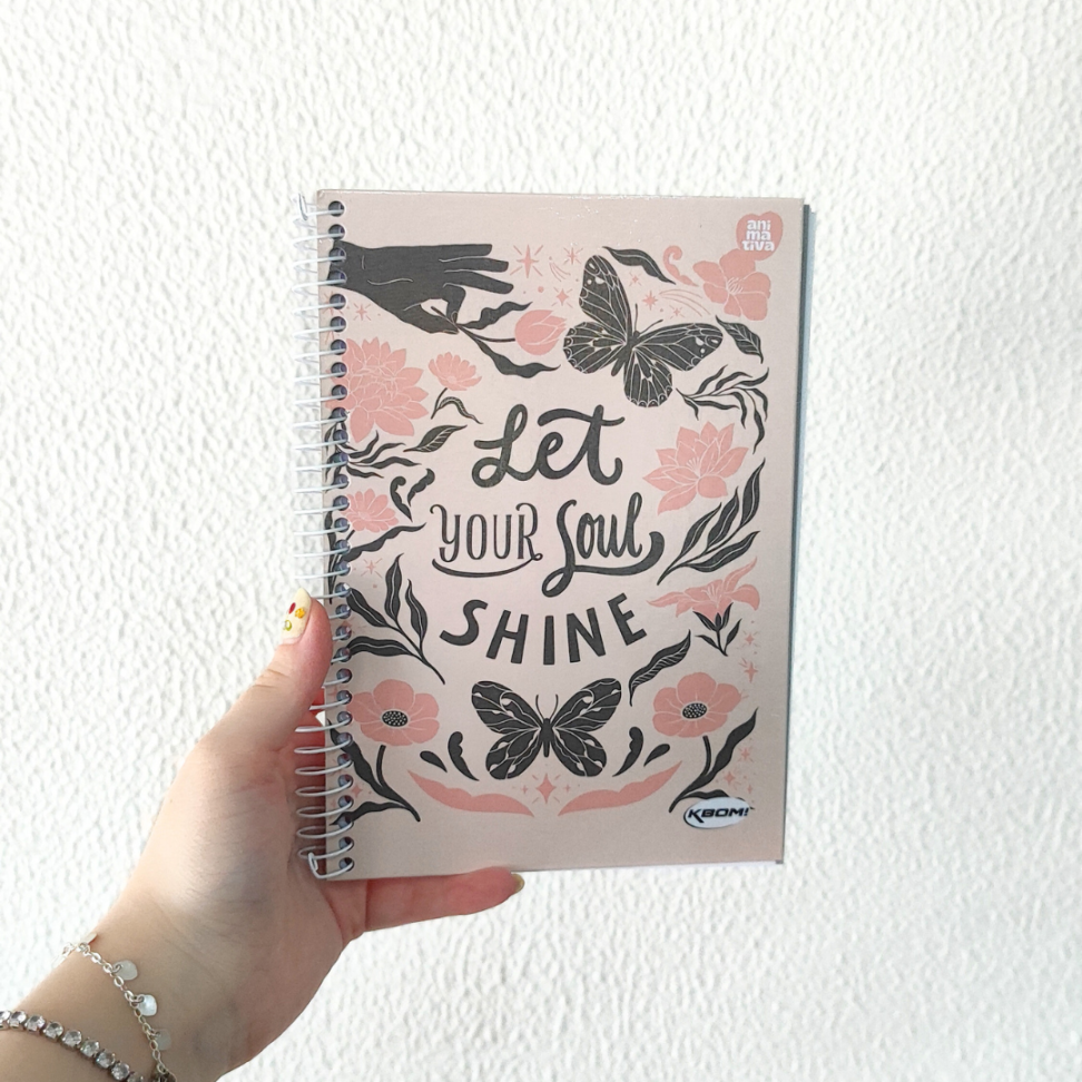 Caderno com Espiral Pequeno 1/4 KBom! Feminino Animativa - #1
