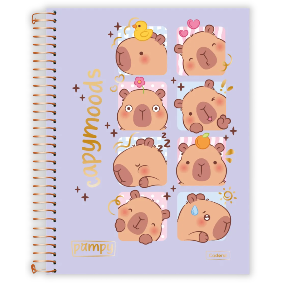 Caderno com Espiral Universitário Pampy 1 Matéria Cadersil - #2