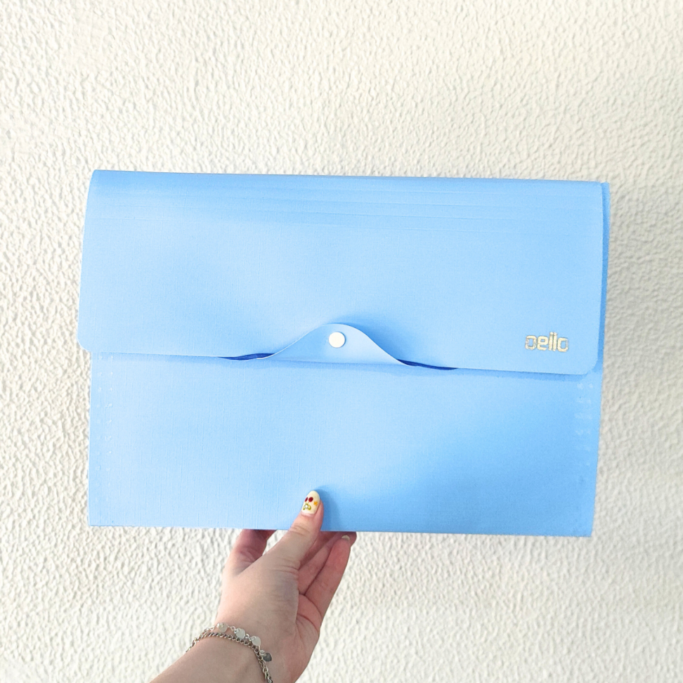 Pasta Sanfonada Linho com 12 Divisórias Serena Dello - #6