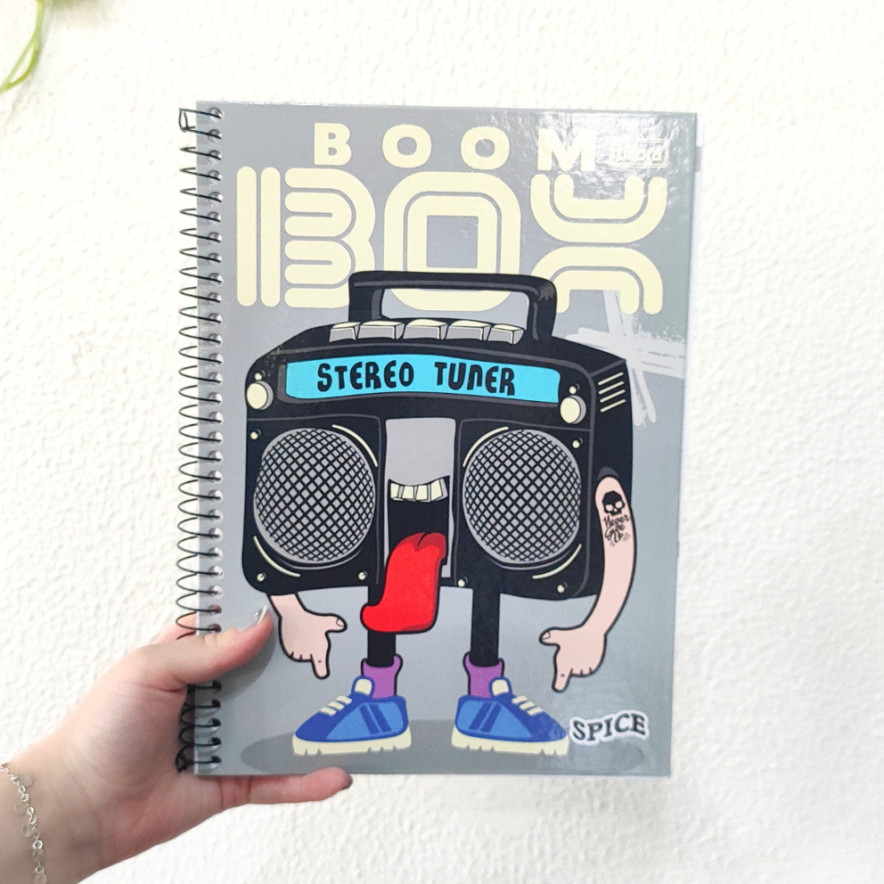 Caderno com Espiral Universitário 1 Matéria Spice Masculino Tilibra - #1