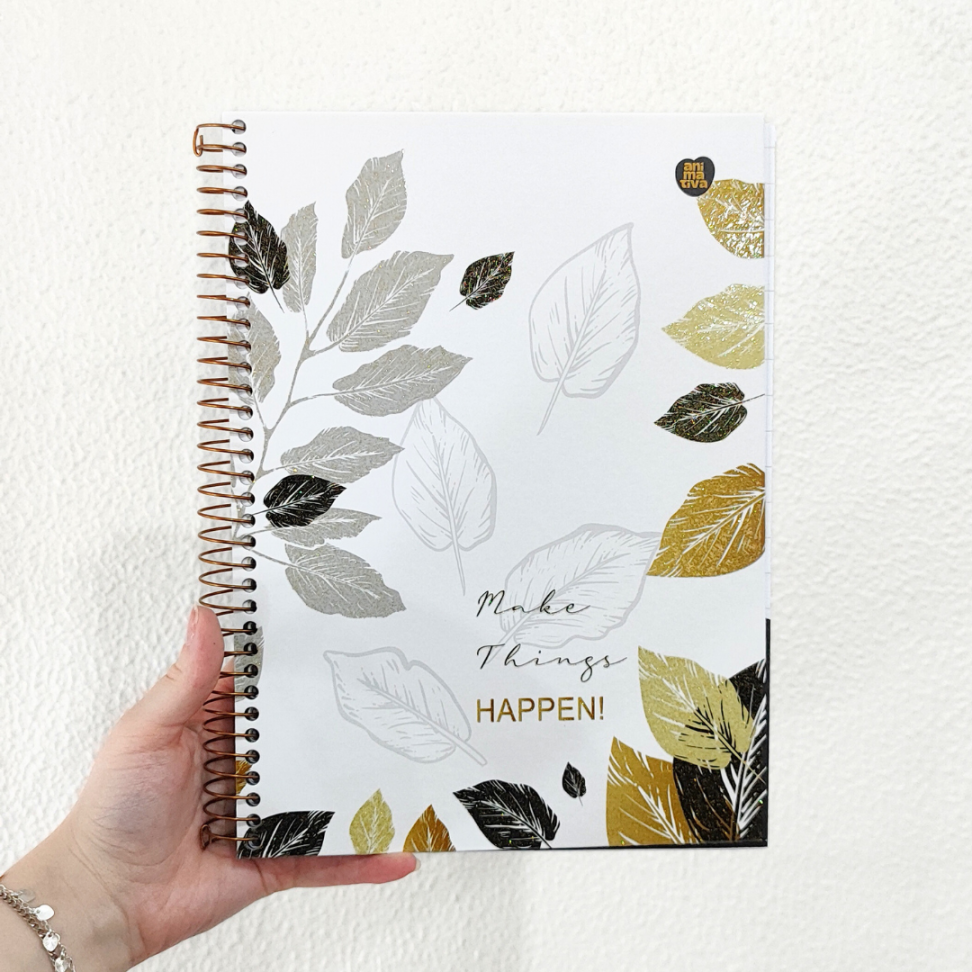 Caderno com Espiral Universitário Happen 10 Matérias Animativa - #1