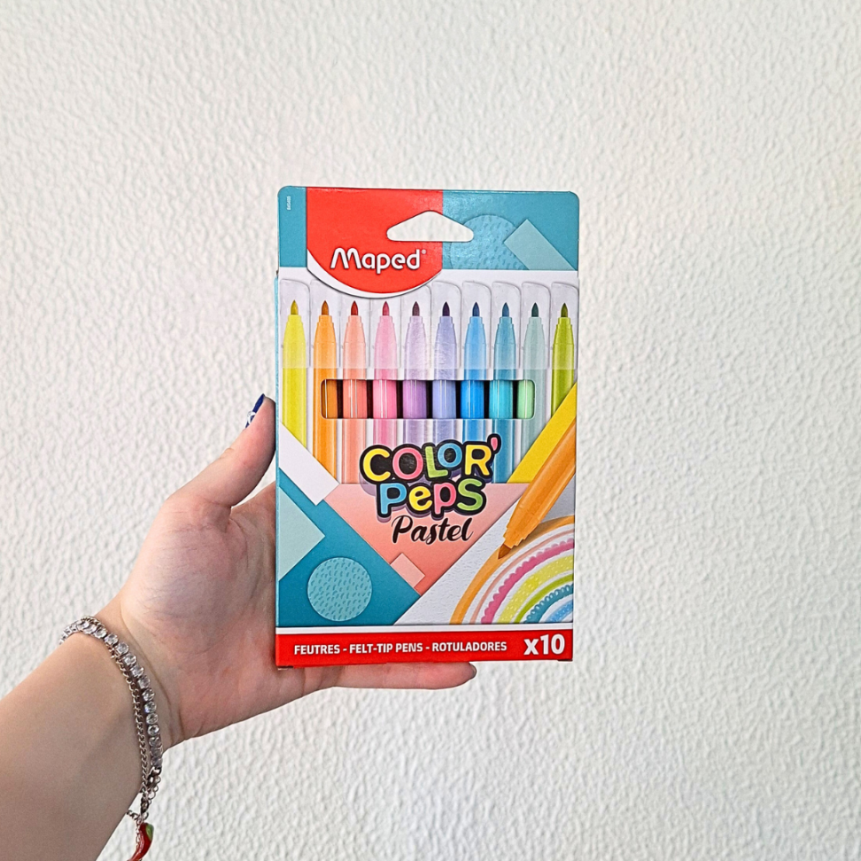 Canetinha Hidrográfica 10 Cores Tons Pastel Color'Peps Maped - #3