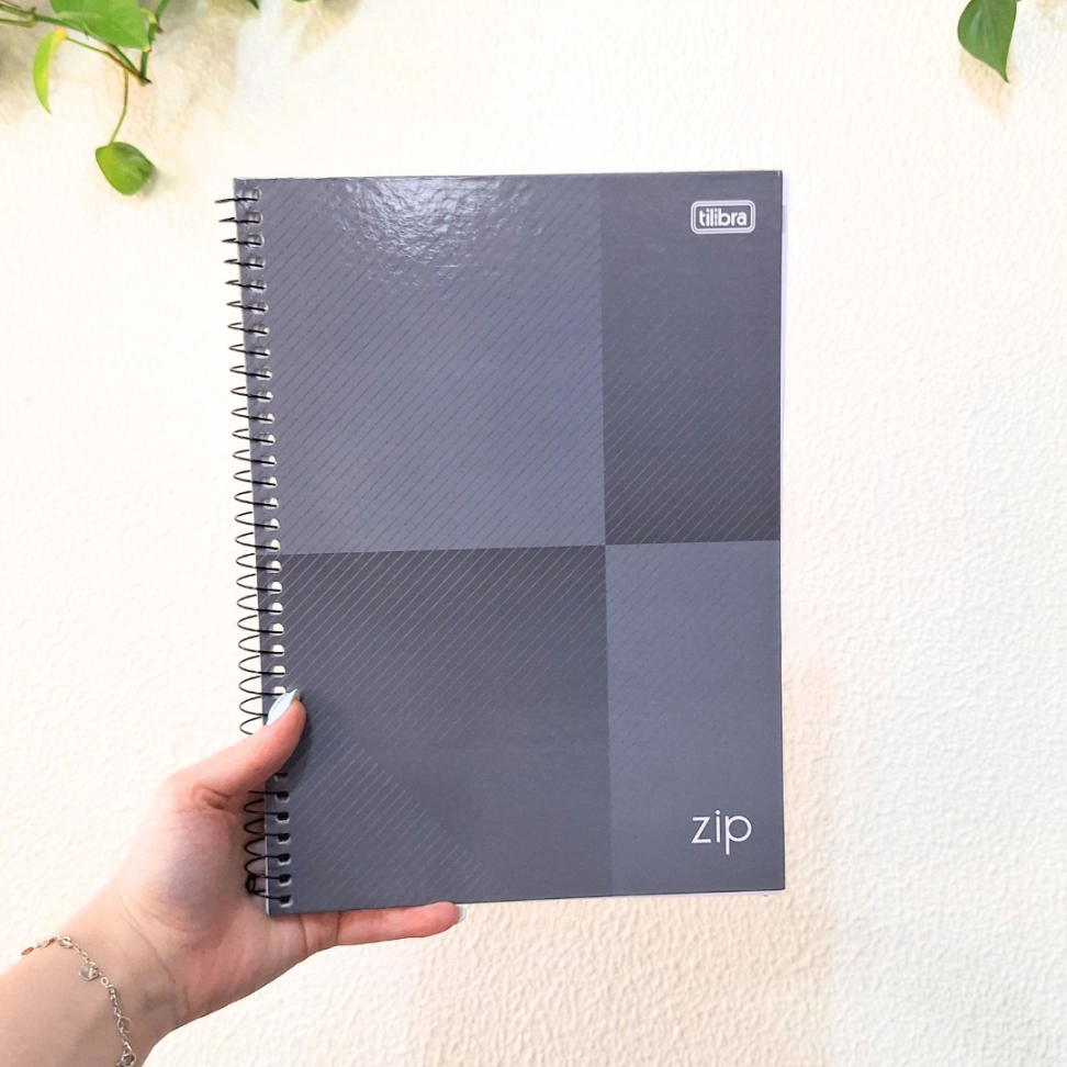 Caderno com Espiral Universitário 1 Matéria Zip B Tilibra - #10