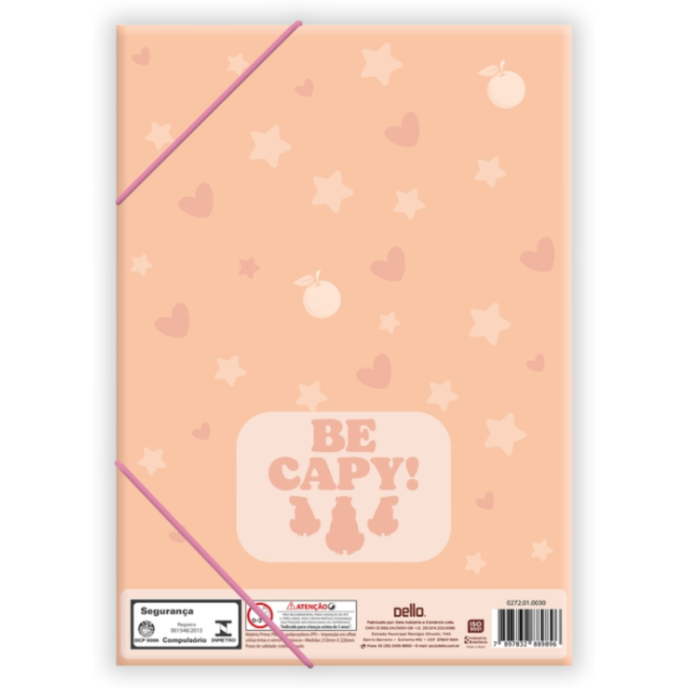 Pasta Aba-Elástico A4 Capivara Be Capy Dello - #2