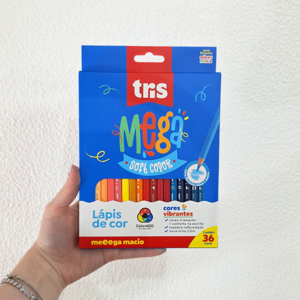 Lápis de Cor 36 Cores Mega Color ADD Tris - #3