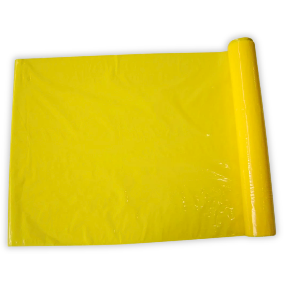 Bobina de Plástico para Encapar 25m x 45cm Amarelo Brasil DAC - #2