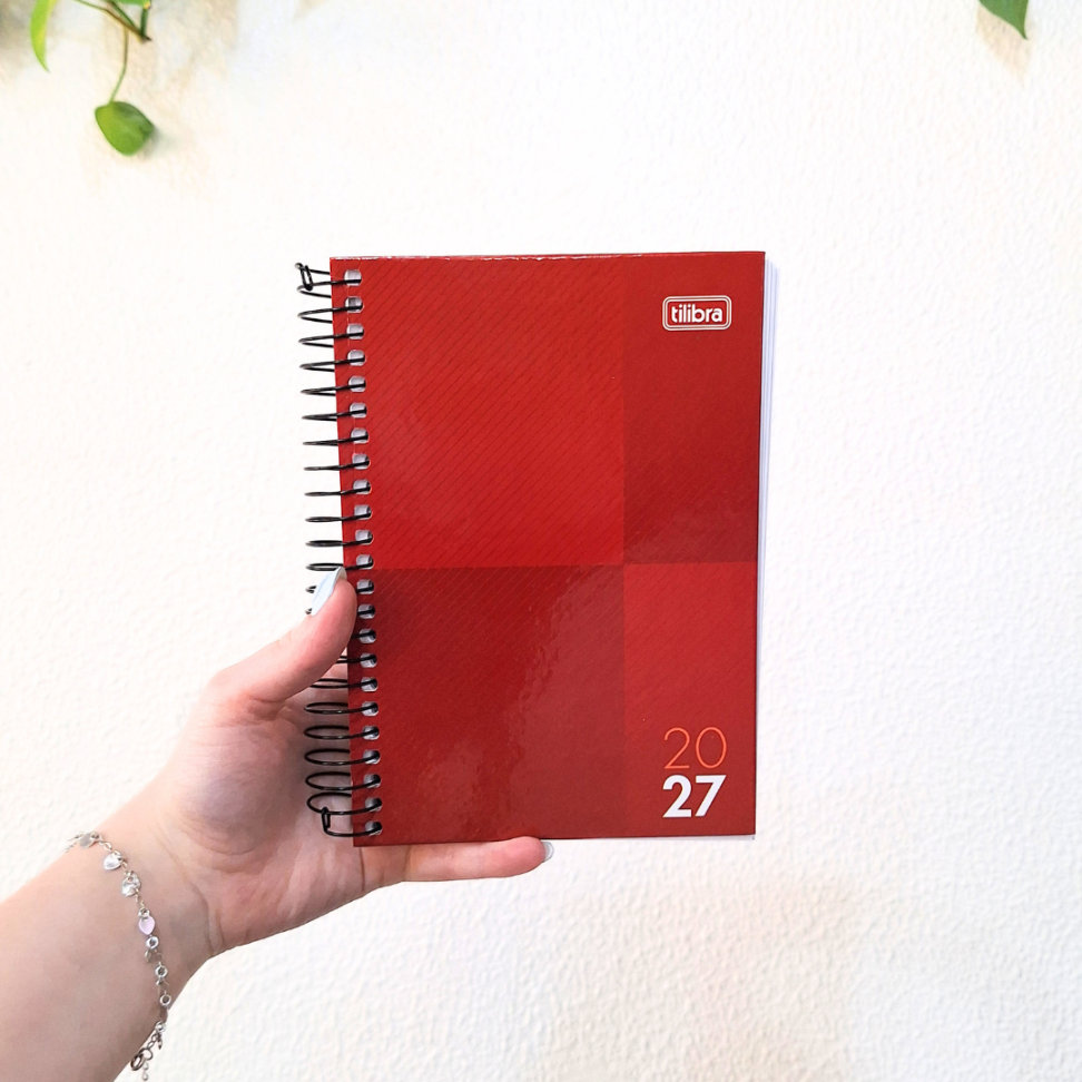 Agenda com Espiral Executiva Diária Pequena Zip B 2027 Tilibra - #9