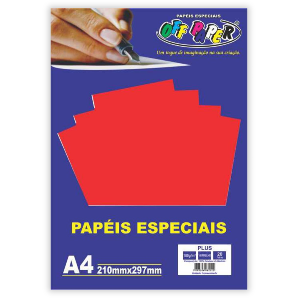 Bloco Papel Plus Especial para Artesanato A4 180g Off Paper - #1