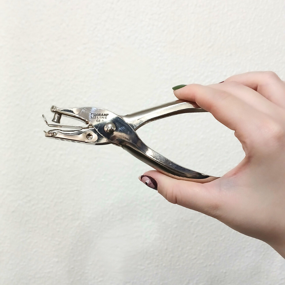 Perfurador 1 Furo Alicate 6 Folhas GE-01 Grampline - #4