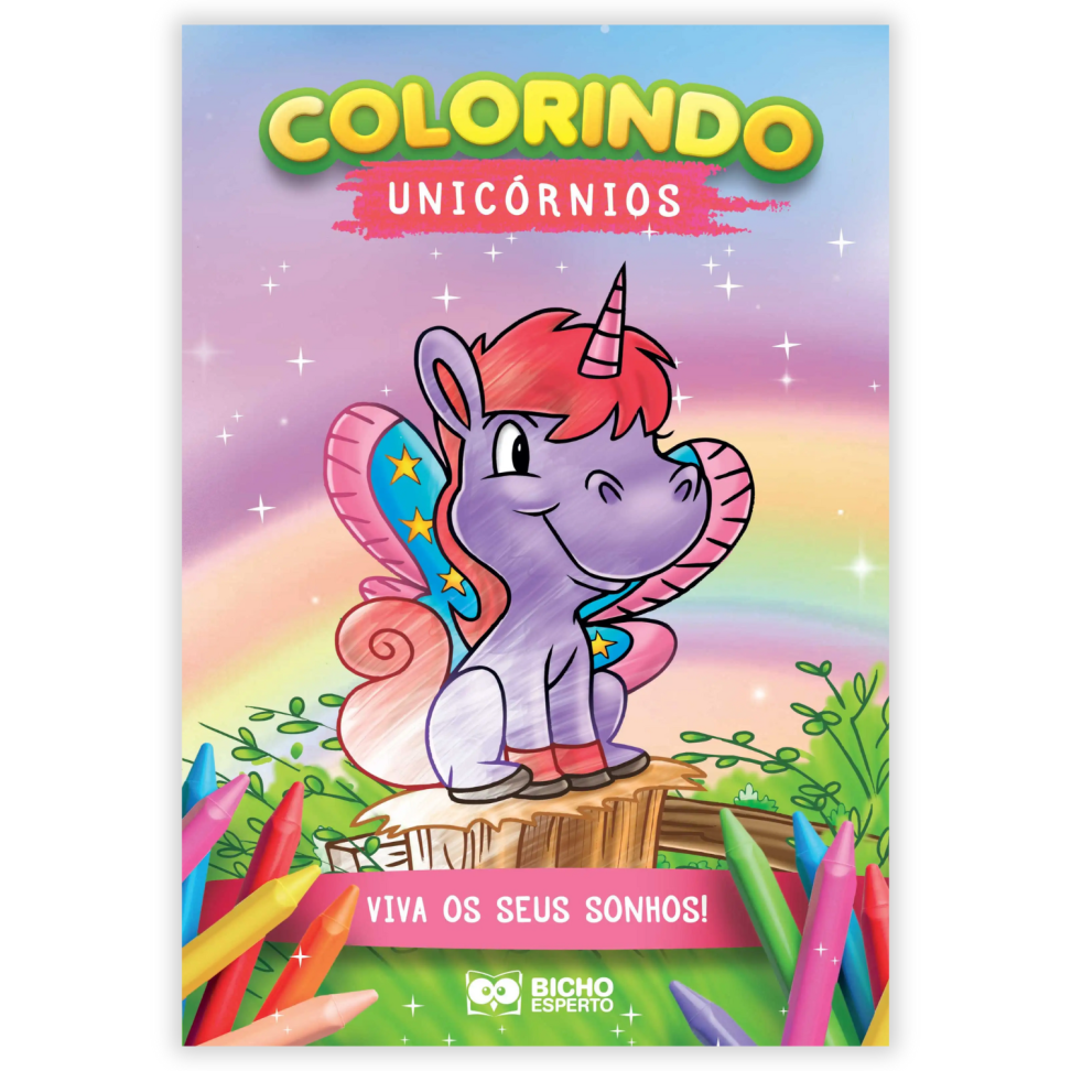 Livro Colorindo Unicórnios Bicho Esperto - #1
