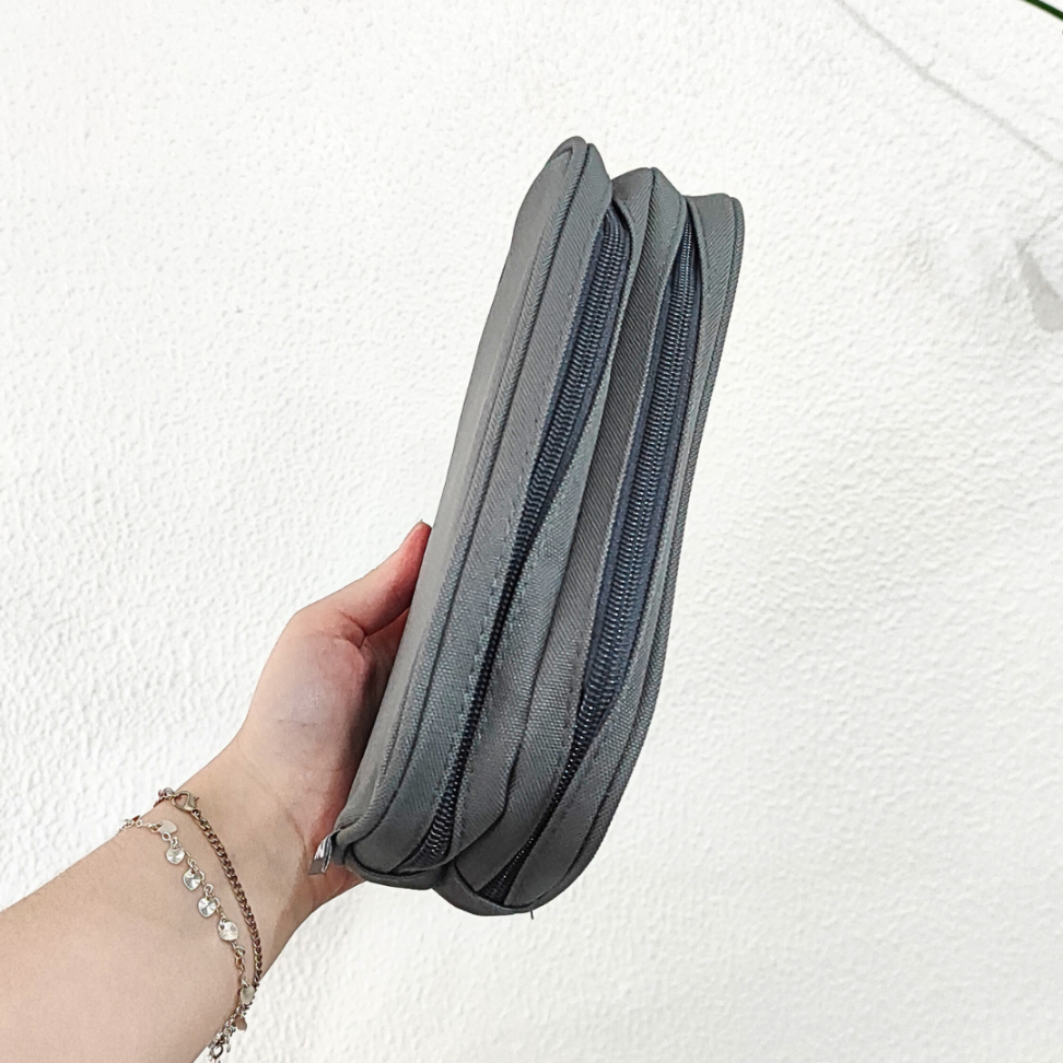 Estojo Duplo Basic Cinza DAC - #1