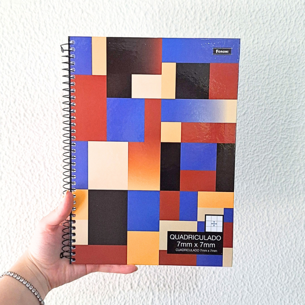 Caderno Quadriculado 7mm x 7mm Foroni - #1