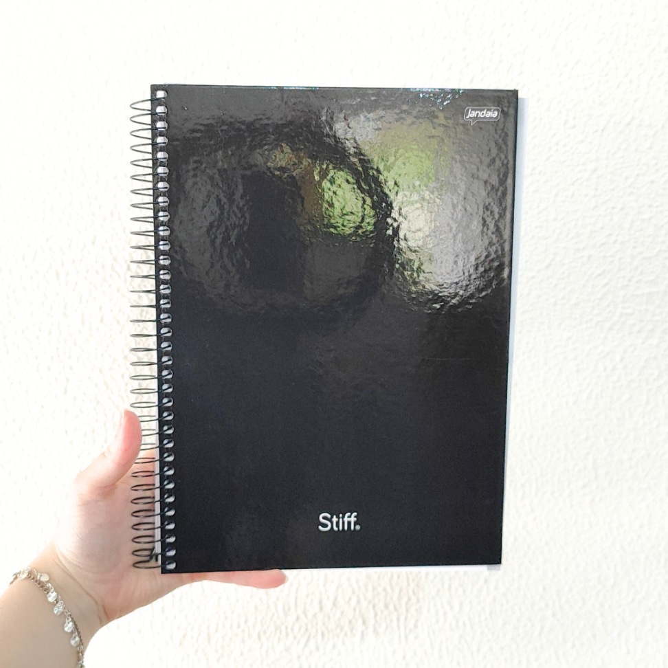 Caderno com Espiral Universitário Stiff Preto 10 Matérias Jandaia - #1